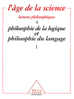 cover image of Philosophie de la logique et philosophie du langage (1)